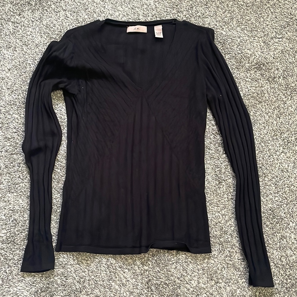 Black Sweater with cool lines